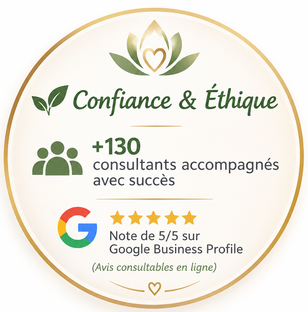 Badge confiance & éthique de Sylvaine Merlet Magnétiseuse et Eveilleuse de Lumière à Bordeaux